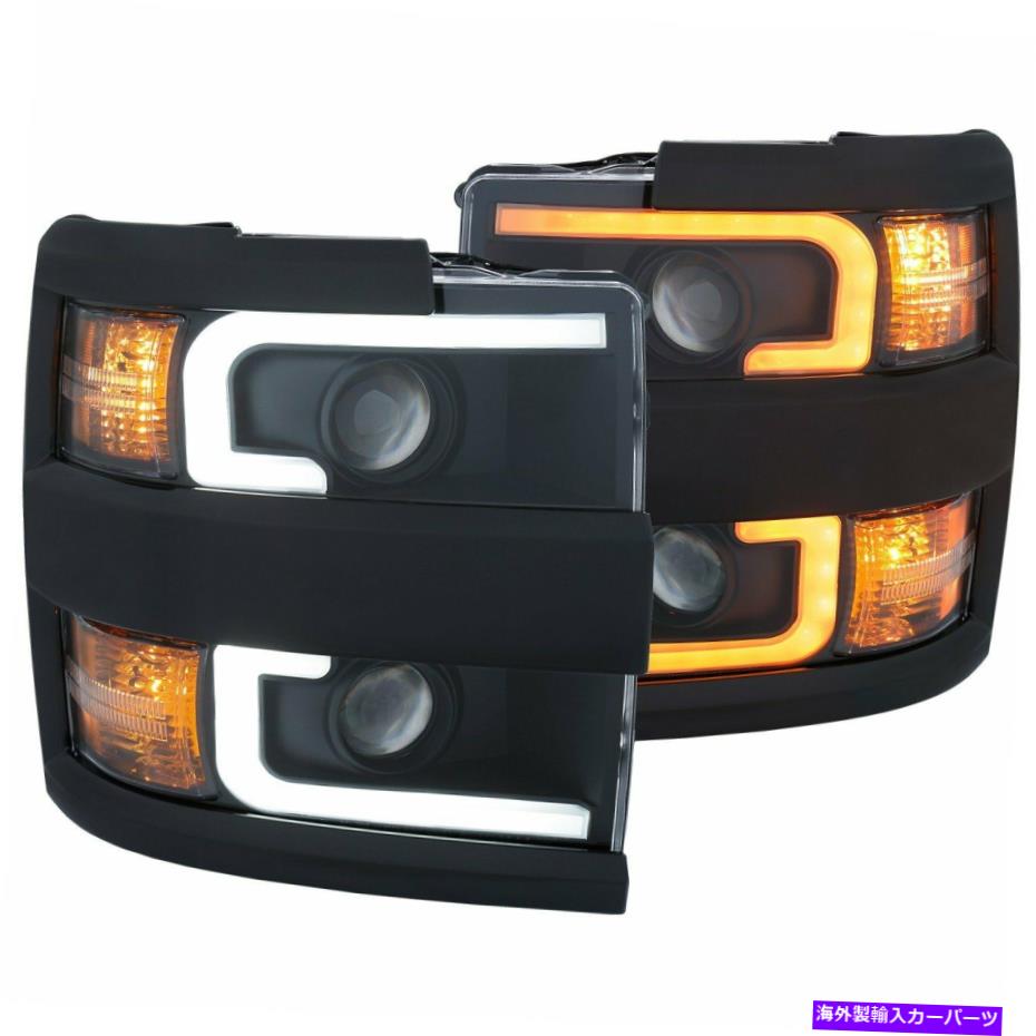 USヘッドライト 15-17シボレーSilverado 2500HD / 3500HDのためのAnzoプロジェクターのヘッドライト - 111364 Anzo Projector Headlights for 15-17 Chevrolet Silverado 2500HD / 3500HD - 111364【並行輸入品】