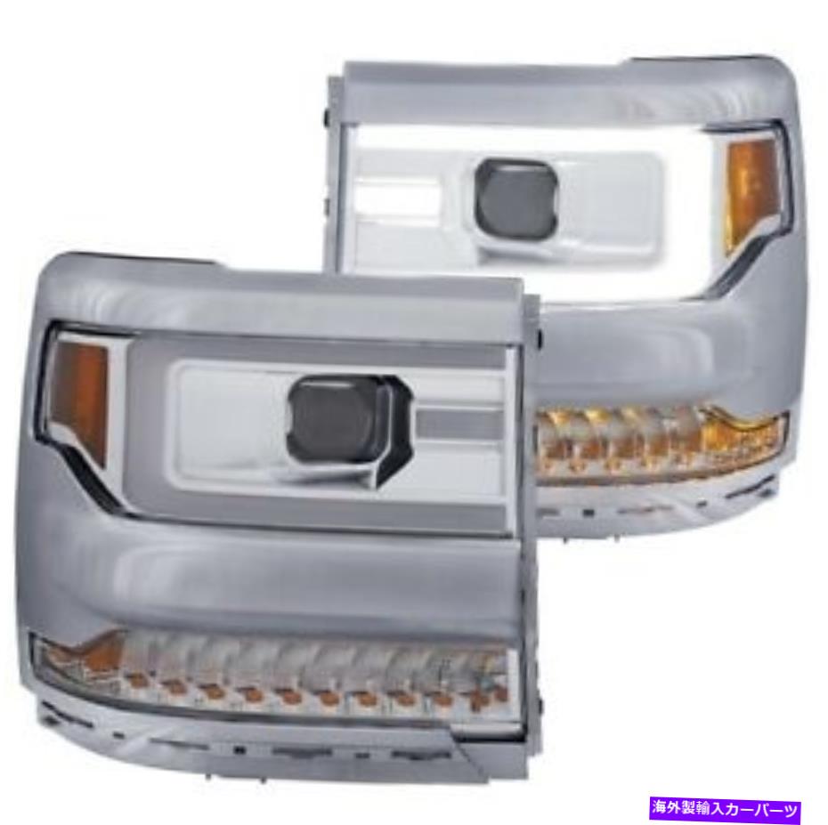 USヘッドライト Anzo 111376プロジェクターヘッドライトセットクリアレンズは16-18 Silverado 1500 New Anzo 111376 Projector Headlight Set Clear Lens For 16-18 Silverado 1500 NEW【並行輸入品】|Us Custom Parts Shop USDM