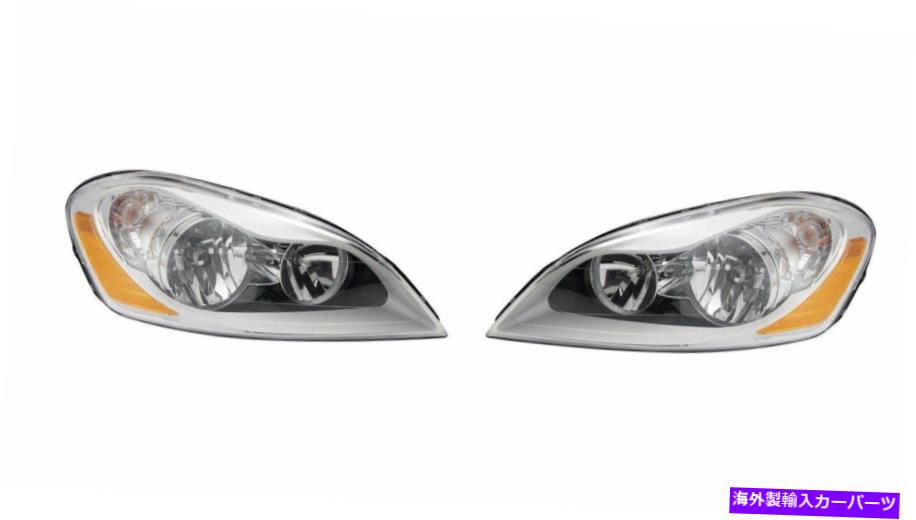 USヘッドライト 2010-2013 Volvo XC60ハロゲンヘッドライトランプドライバー＆旅客サイドLH + RH For 2010-2013 Volvo XC60 Halogen Headlight Lamps Driver & Passenger Side LH+RH【並行輸入品】