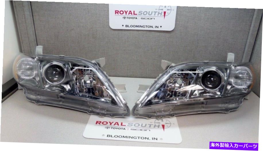 USヘッドライト トヨタカムリーSE 2007 - 2009左右フロントヘッドライトセット本物のOEM OE Toyota Camry SE 2007 - 2009 Left & Right Front Headlight Set Genuine OEM OE【並行輸入品】