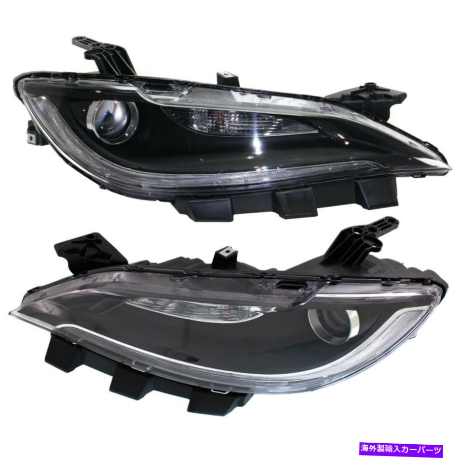 USヘッドライト 2016-2017 Chrysler 200ペアドライバーと助手席側のヘッドライト Headlight For 2016-2017 Chrysler 200 Pair Driver and Passenger Side【並行輸入品】