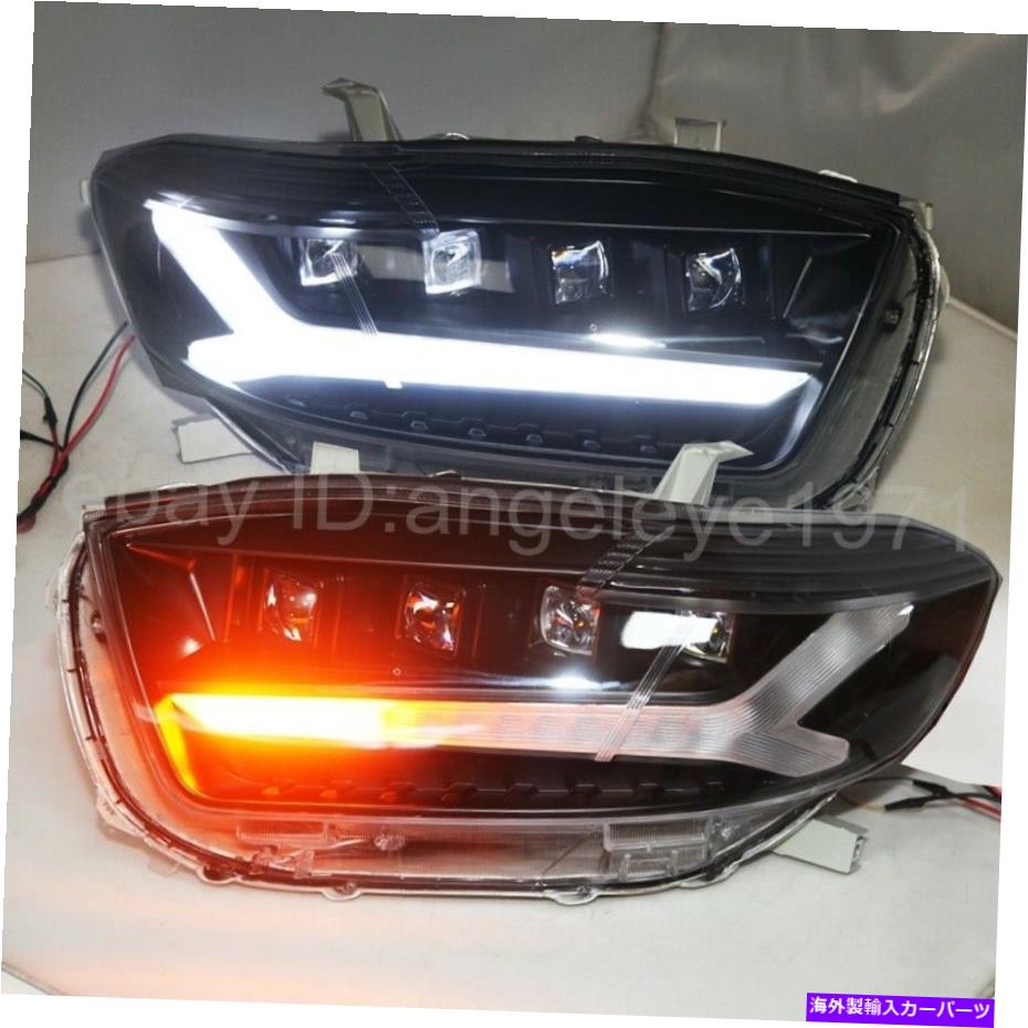 USヘッドライト トヨタハイランダーフロントランプ2008-2011年JC用LEDストリップヘッドライト LED strip headlights for Toyota Highlander front lamps 2008-2011 year JC【並行輸入品】