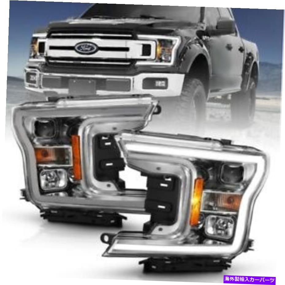 USヘッドライト 18-19フォードF-150 XLTのためのAnzo 111468プロジェクターヘッドライトセットw / Halo Anzo 111468 Projector Headlight Set w/Halo For 18-19 Ford F-150 XLT【並行輸入品】｜Us Custom Parts Shop USDM