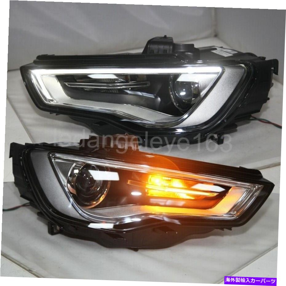 USヘッドライト A3 LEDヘッドライトAudi LEDフロントランプ2014-2016年LF用のプロジェクターレンズ付き A3 LED Head Lights with projector lens for Audi LED front lamp 2014-2016 year LF【並行輸入品】