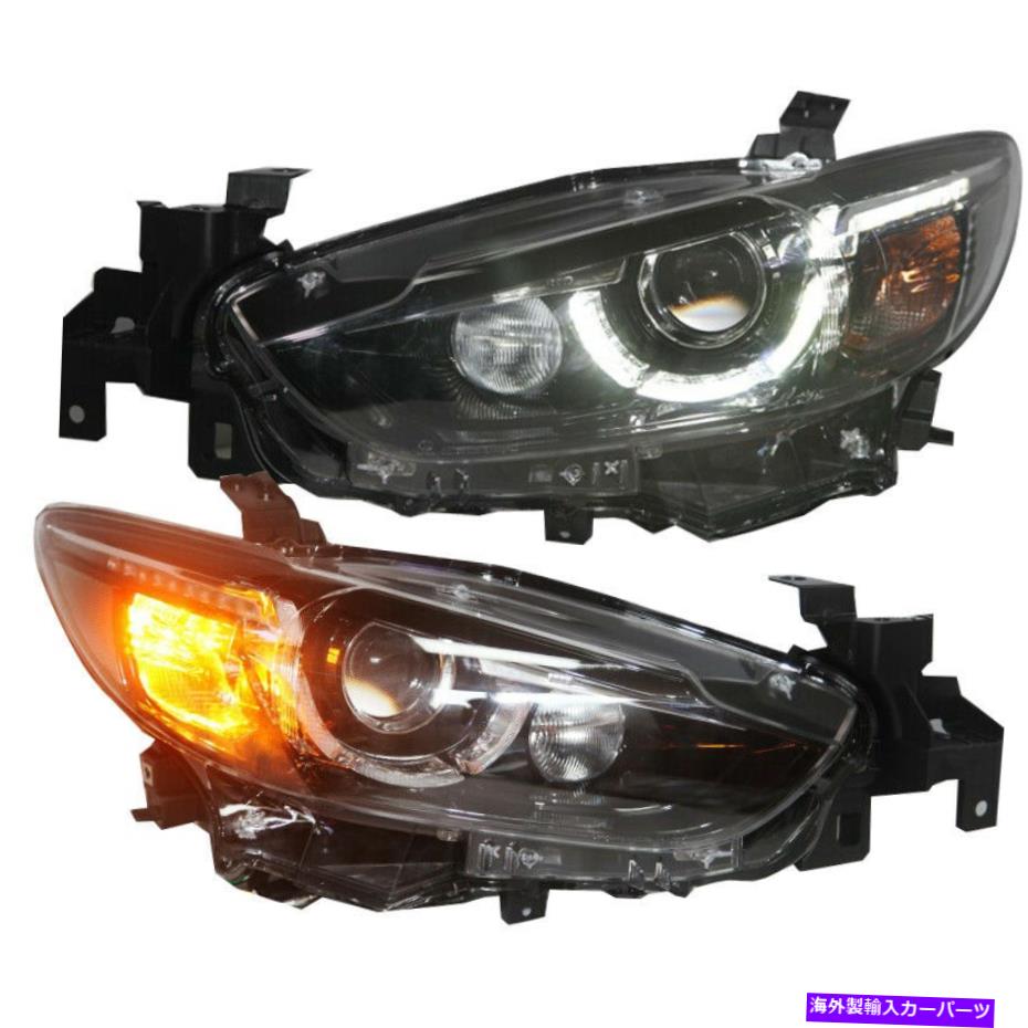 USヘッドライト Mazda 6 Atenza LEDヘッドランプBi Xenonプロジェクターレンズ2014-2016年LD For MAZDA 6 ATENZA LED Head Lamps Bi Xenon projector Lens 2014-2016 year LD【並行輸入品】