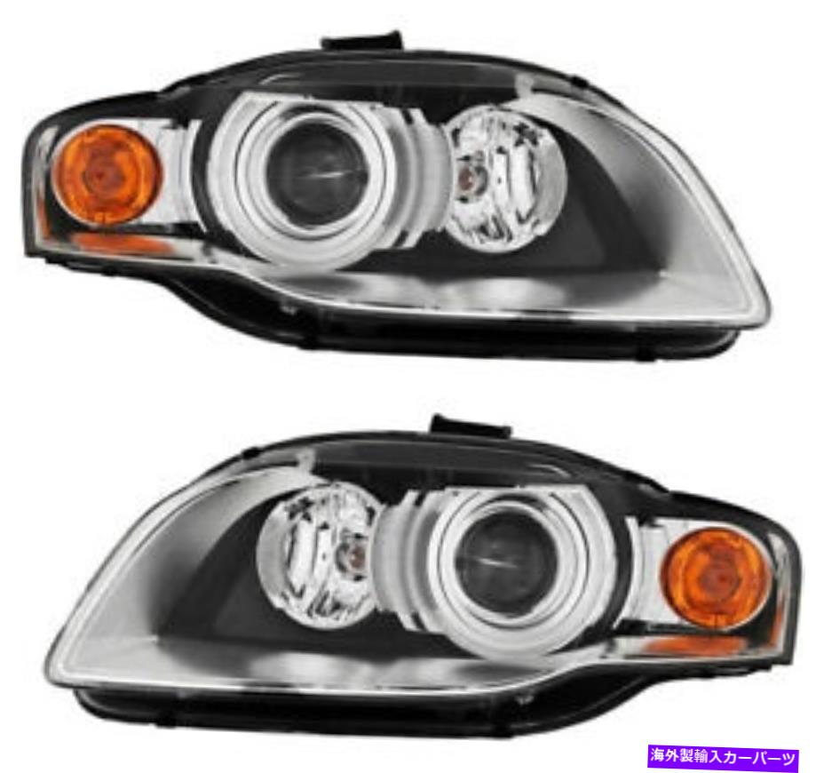 USヘッドライト ハロゲンヘッドライトヘッドランプ新しいペア09-12 Audi A4 S4 RS4 Halogen Headlights Headlamps NEW Pair Set for 09-12 Audi A4 S4 RS4【並行輸入品】