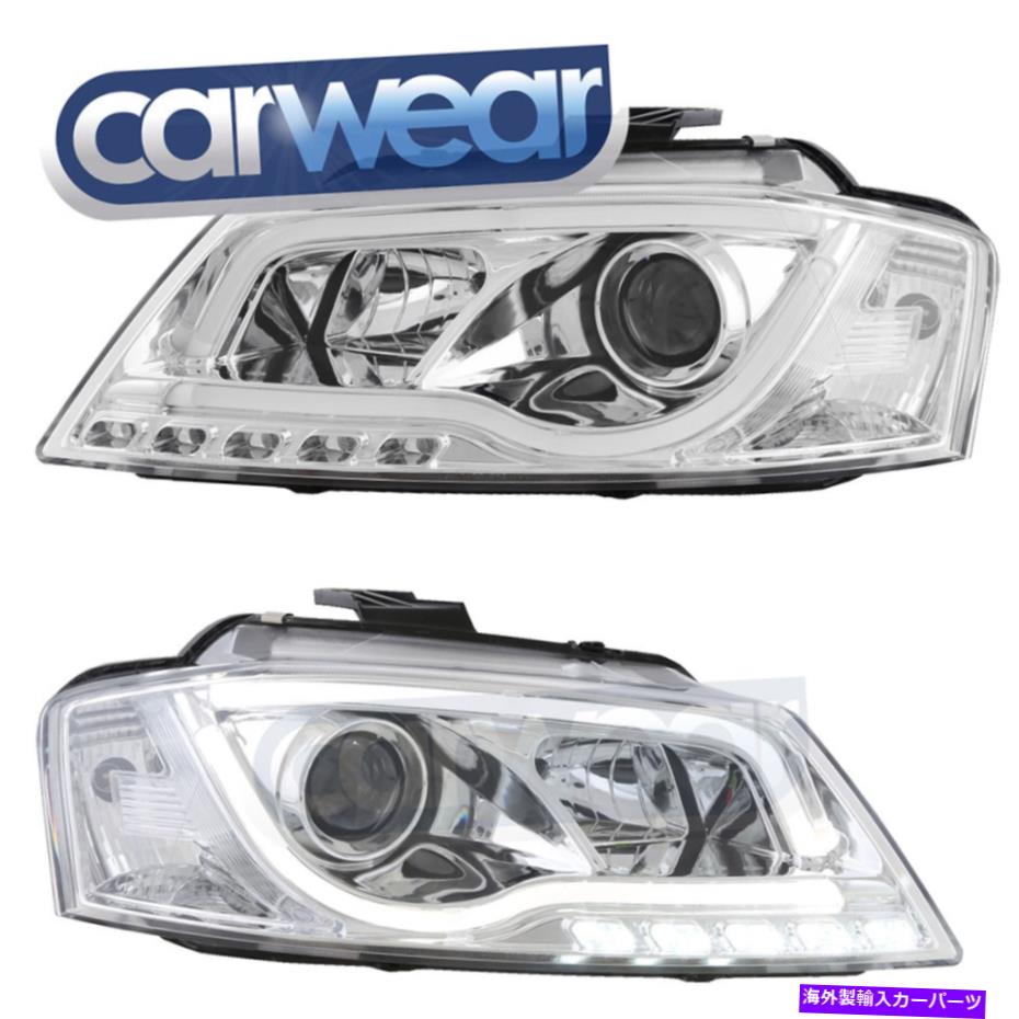 USヘッドライト Chrome LED DRLバープロジェクターヘッドライト - アウディA3 8P 09-12 CHROME LED DRL BAR PROJECTOR HEADLIGHTS - AUDI A3 8P 09-12【並行輸入品】｜Us Custom Parts Shop USDM