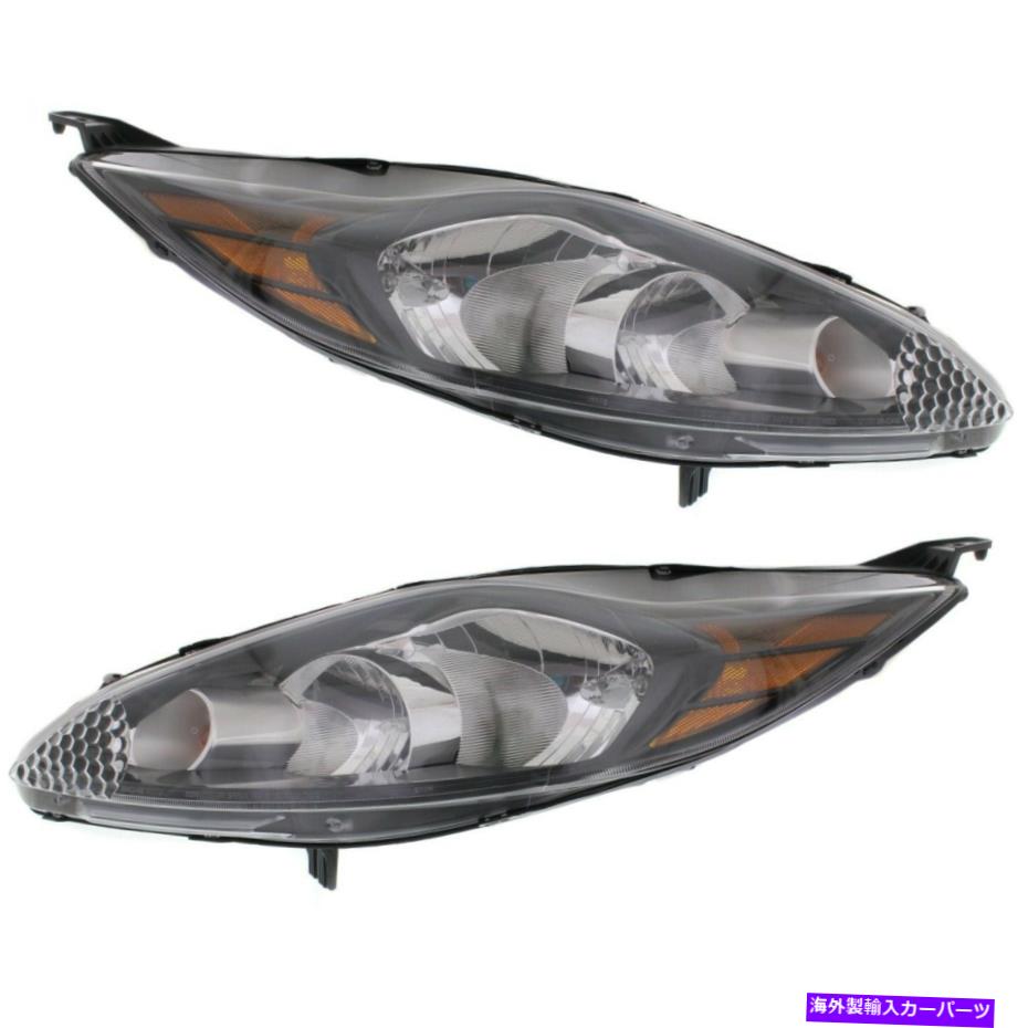 USヘッドライト 2012-2013 Ford Fiestaのヘッドライトセット電球2pcで左右 Headlight Set For 2012-2013 Ford Fiesta Left and Right With Bulb 2Pc【並行輸入品】