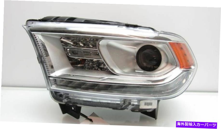 USヘッドライト 2014年2015年2017 2017 Dodge DurangoヘッドライトHIDキセノンクロム 2014 2015 2016 2017 DODGE DURANGO HEADLIGHT HID XENON CHROME WITH LED LEFT【並行輸入品】