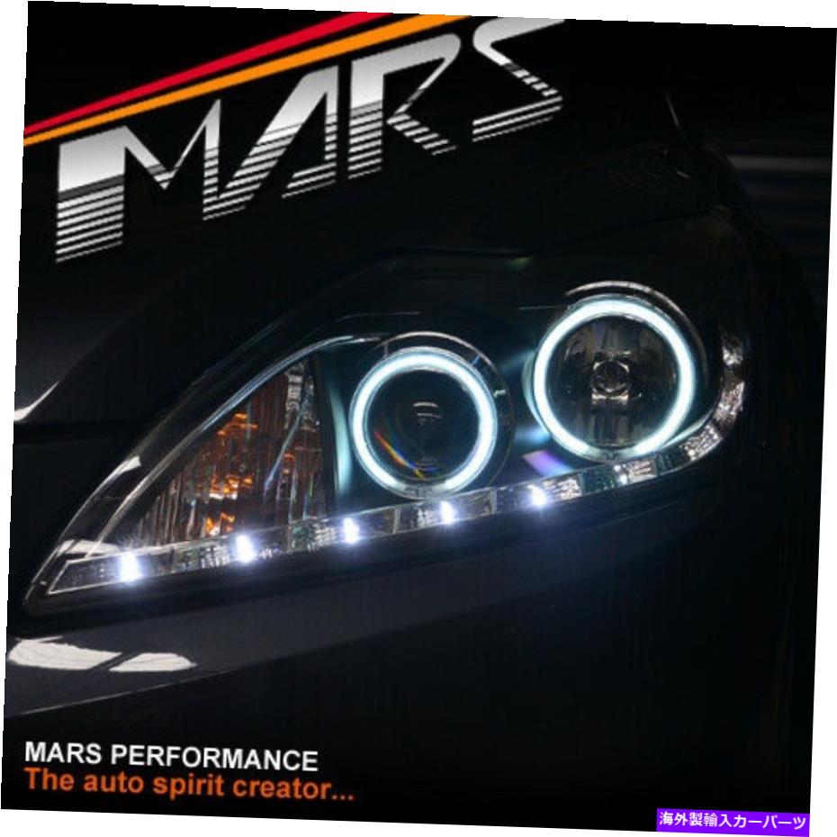 USヘッドライト ブラックDRL日時間CCFL Angel-Eyes Head Light for Focus LV 08-11ハッチ Black DRL Day Time CCFL Angel-Eyes Head lights for FOCUS LV 08-11 Hatch【並行輸入品】