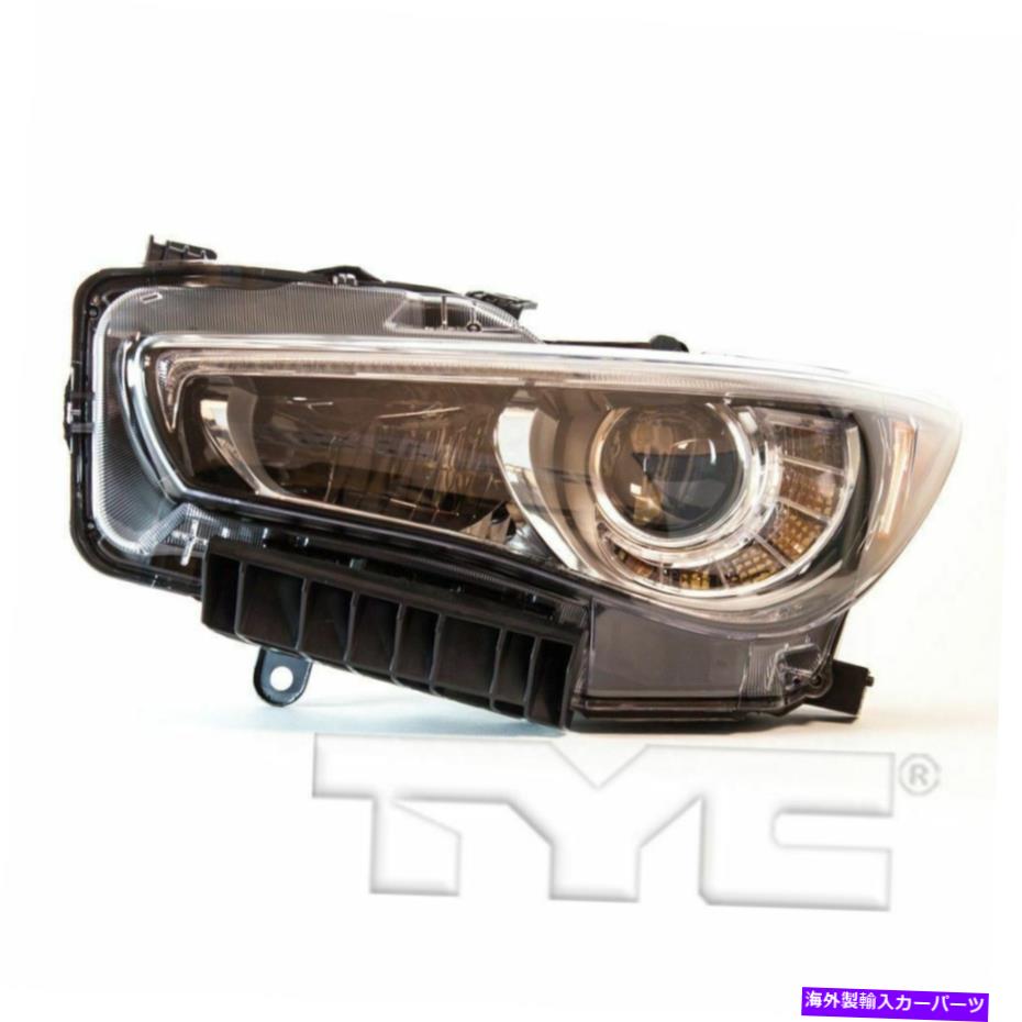 USヘッドライト 2014-2015 Infiniti Q50のための左側交換LEDヘッドライトアセンブリ Left Side Replacement LED Headlight Assembly For 2014-2015 Infiniti Q50【並行輸入品】