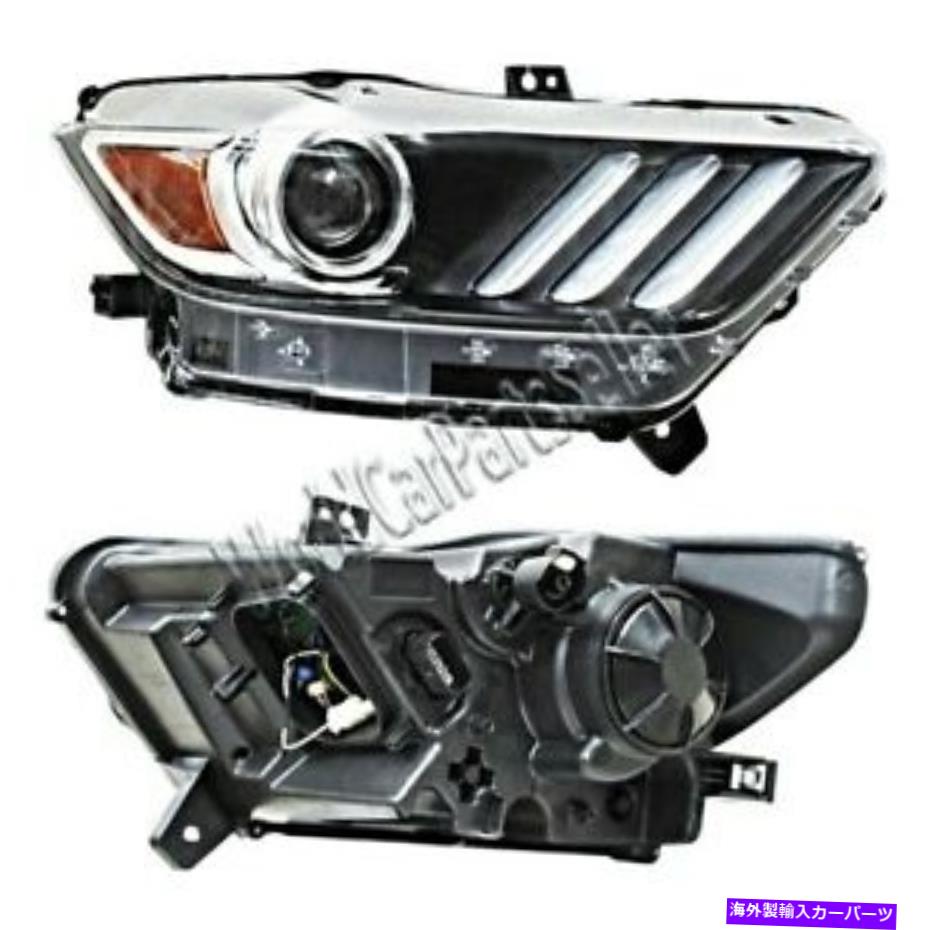 USヘッドライト TYC LEDヘッドライトフロントランプRight USAタイプFITDマスタング2015- TYC LED Headlight Front Lamp RIGHT USA type Fits FORD Mustang 2015-【並行輸入品】