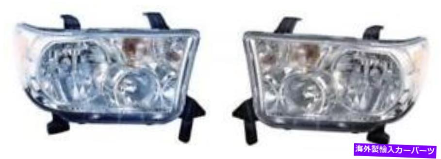 USヘッドライト 2009年 - 2013年 - 2013トヨタツンドラフロントヘッドライトアセンブリの取り替え SIDE/PAIR for 2009 - 2013 Toyota Tundra Front Headlight Assembly Replacement【並行輸入品】