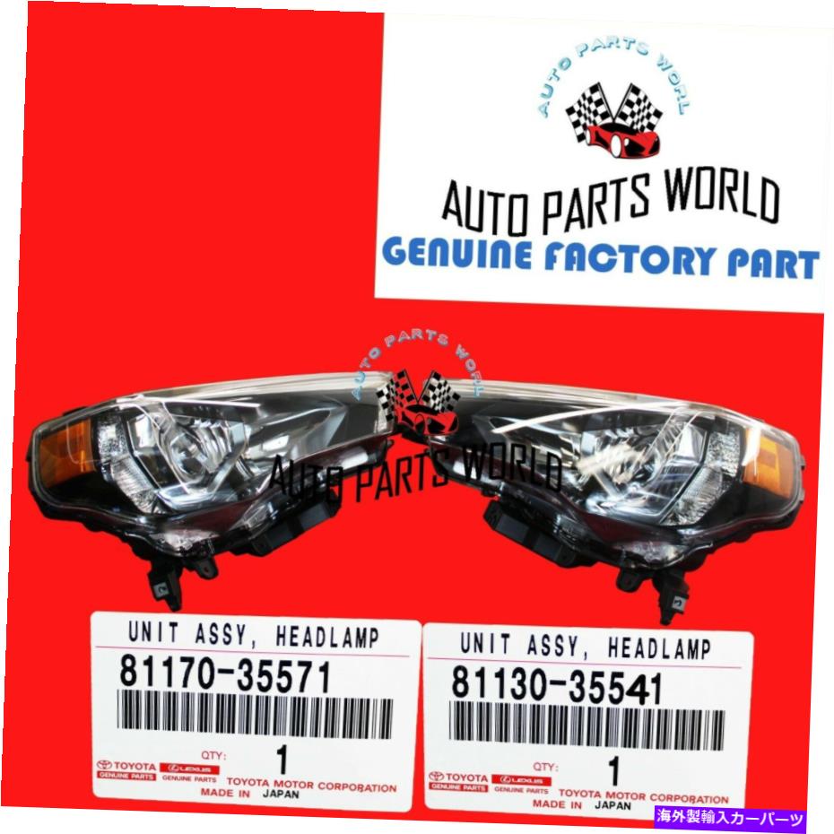 USヘッドライト 新純正OEMトヨタ2014-2021 4 4ランナー右＆左ヘッドライトユニットセット2 NEW GENUINE OEM TOYOTA 2014-2021 4RUNNER RIGHT & LEFT HEADLIGHT UNIT SET OF 2【並行輸入品】