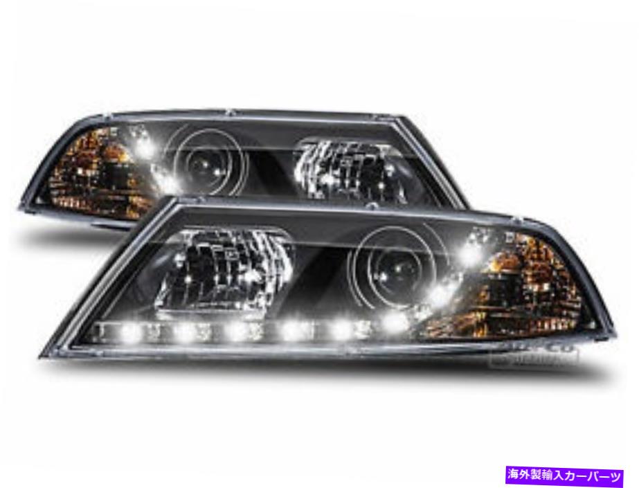 USヘッドライト Skoda Octavia II 1z 04-09のためのブラックLEDの昼間のランニングライトDRLのヘッドライトセット Black LED Daytime Running Light DRL Headlight Set for Skoda Octavia II 1Z 04-09【並行輸入品】 98,541円