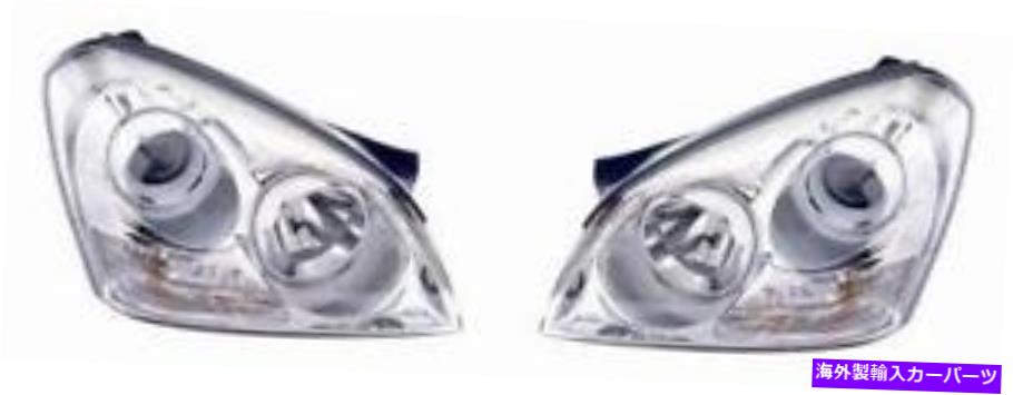 USヘッドライト 2006年 - 2007年のKia Optima Headlightアセンブリ（外観なし） SIDE/PAIR for 2006 - 2007 Kia Optima Headlight Assembly (without Appearance【並行輸入品】