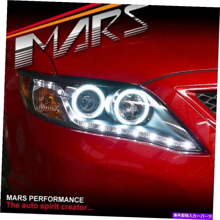 USヘッドライト Toyota Camry 10-12のための黒いLED DRL＆CCFLのエンジェルの目のプロジェクターヘッドライト10-12 Black LED DRL & CCFL Angel Eyes Projector Head Lights for Toyota Camry 10-12【並行輸入品】 106,488円