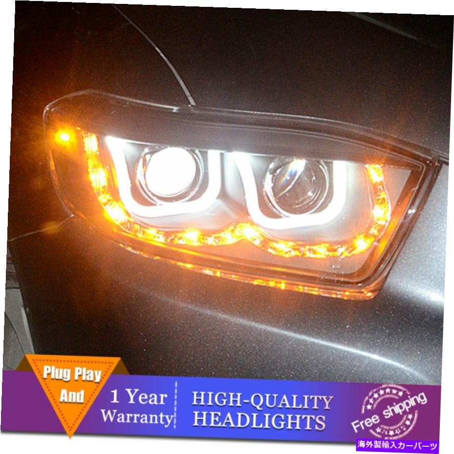 USヘッドライト トヨタハイランダーヘッドライトダブルレンズビームプロジェクターHID LED DRL 2008-2010 For Toyota Highlander Headlight Double Lens Beam Projector HID LED DRL 2008-2010【並行輸入品】
