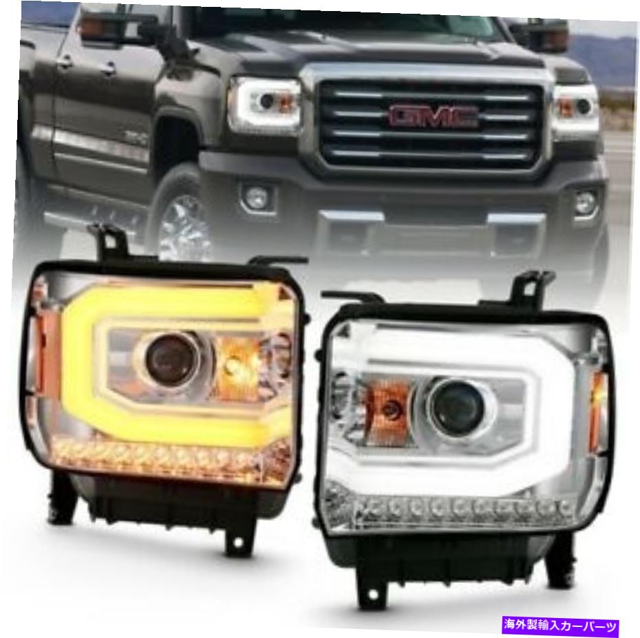 USヘッドライト Anzo 111488プロジェクターのヘッドライトの板のスタイル14-15 Sierra 1500 New Anzo 111488 Projector Headlight Plank Style For 14-15 Sierra 1500 NEW【並行輸入品】