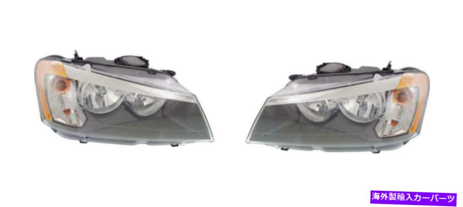 USヘッドライト 2011-2014 BMW X3 BM2503170のためのドライバー＆旅客ヘッドライトヘッドランプ、BM2502170 Driver & Passenger Headlight Head Lamp for 2011-2014 BMW X3 BM2503170, BM2502170【並行輸入品】