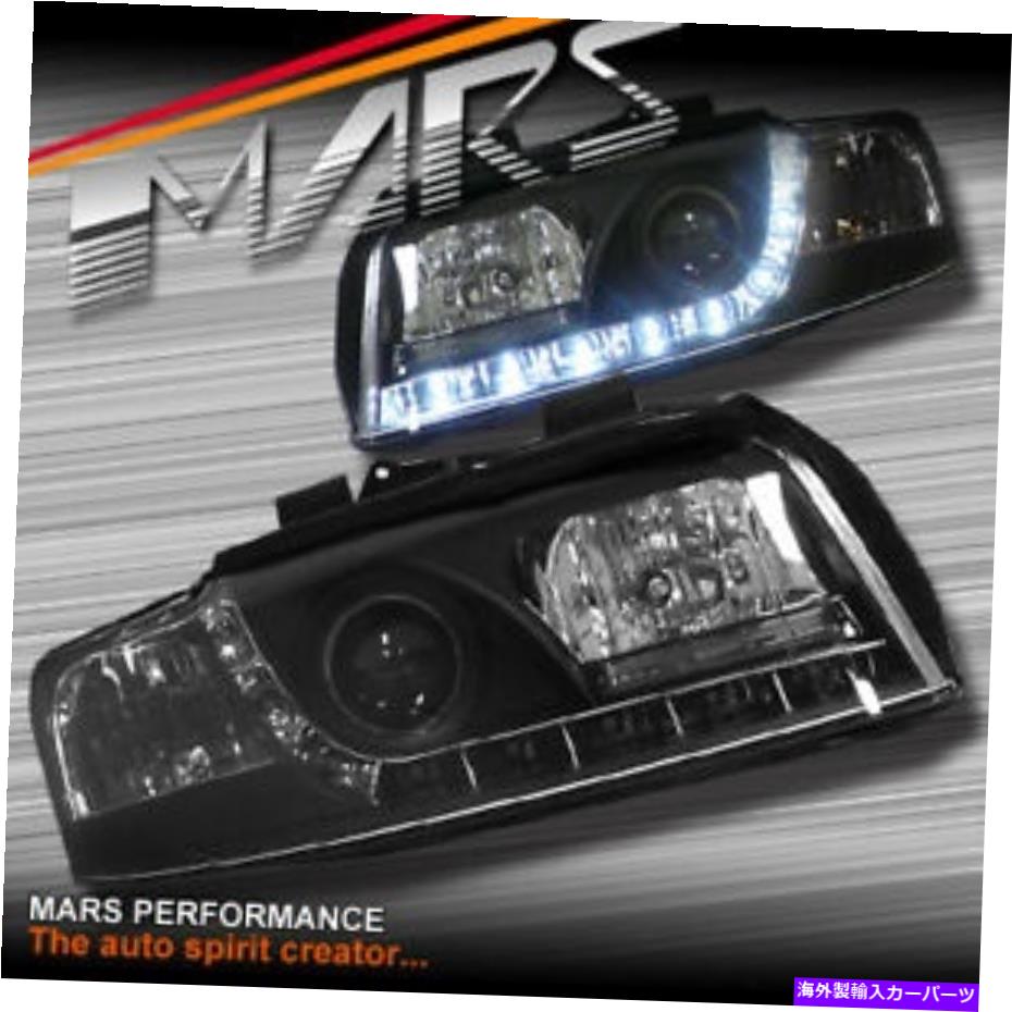 USヘッドライト Audi A4 B6 00-05セダンの前衛のための黒い日時間LED DRLプロジェクターヘッドライト Black Day Time LED DRL Projector Head Lights for AUDI A4 B6 00-05 Sedan Avant【並行輸入品】|Us Custom Parts Shop USDM