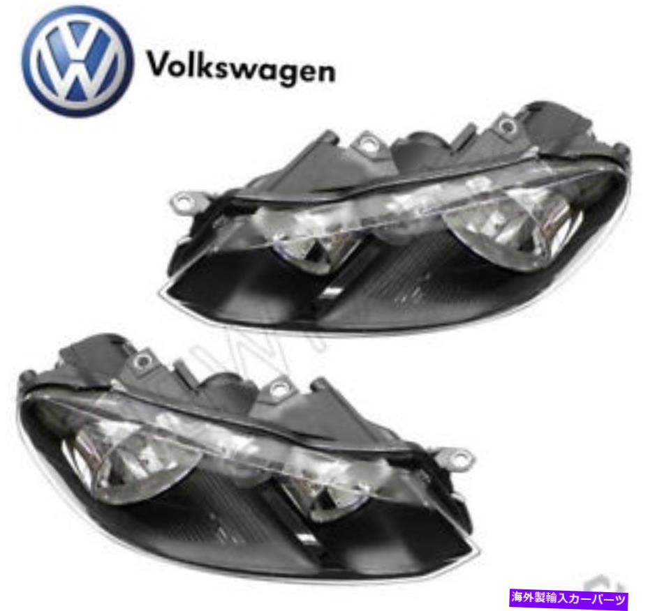 USヘッドライト VW GTIゴルフペアの左右ハロゲンヘッドライトアセンブリ純正 For VW GTI Golf Pair Set of Left & Right Halogen Headlight Assemblies Genuine【並行輸入品】
