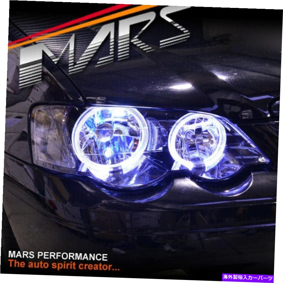 USヘッドライト Ford Falcon FPV BA BFセダンUTE XR6ターボ＆XR8のためのハローエンジェルアイスヘッドライト Halo Angel-Eyes Head Lights for Ford Falcon FPV BA BF Sedan UTE XR6 Turbo & XR8【並行輸入品】