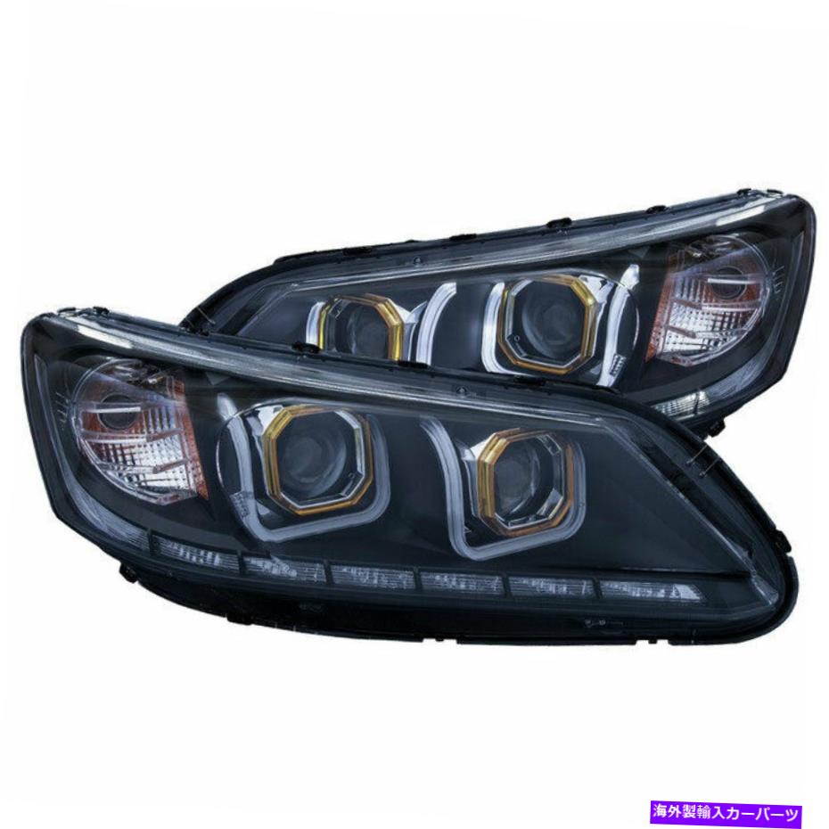 USヘッドライト Anzo USAプロジェクターヘッドライトブラックホンダアコードセダン2013-2015 Anzo USA Projector Headlights Black with U-Bar for Honda Accord Sedan 2013-2015【並行輸入品】｜Us Custom Parts Shop USDM