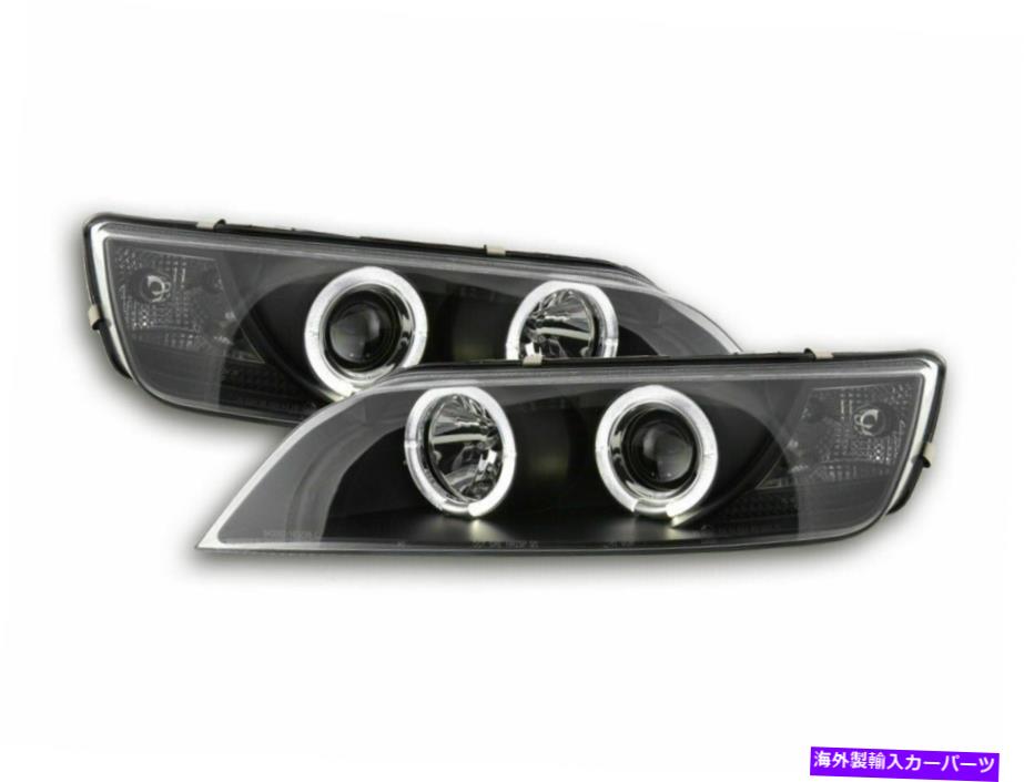 USヘッドライト BMW Z3タイプE37年96-02のための黒クリアエンジェルアイヘッドライトセット Black clear angel eye headlights set for BMW Z3 Type E37 year 96-02【並行輸入品】