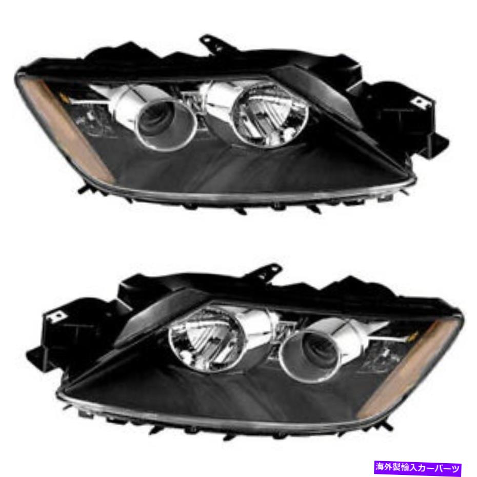 USヘッドライト ハロゲンヘッドライトヘッドランプ新しいペアは2009 Mazda CX-7に設定されています Halogen Headlights Headlamps NEW Pair Set for 2009 Mazda CX-7【並行輸入品】