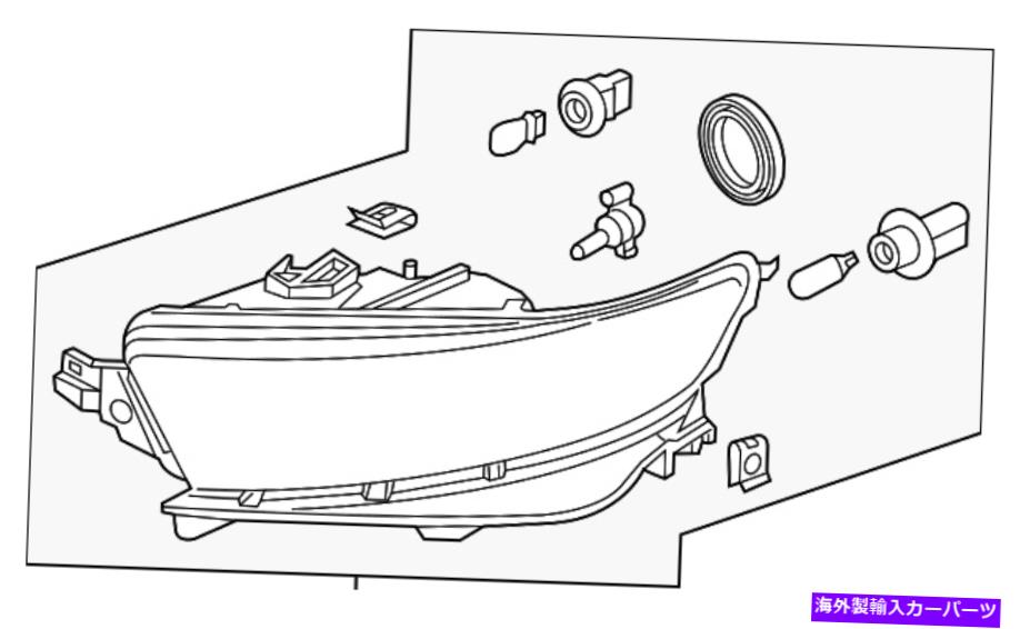 USヘッドライト 本物のフォードヘッドランプアセンブリDG1Z-13008-Z Genuine Ford Headlamp Assembly DG1Z-13008-Z【並行輸入品】
