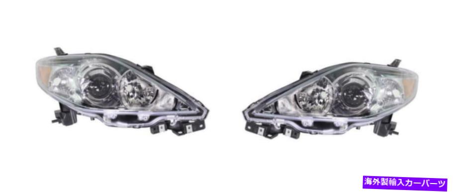 USヘッドライト 2006-2007マツダ5 MA2519137のためのドライバー＆旅客サイドヘッドライト、MA2518137 Driver & Passenger Side Headlights for 2006-2007 Mazda 5 MA2519137, MA2518137【並行輸入品】