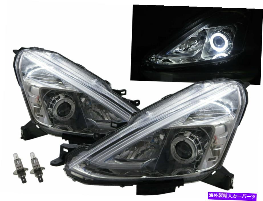 USヘッドライト Grand Livina L11 13-ESガイドLED Angel-Eye Headlight W / Motor CH LHD Grand Livina L11 13-es Guide LED Angel-Eye Headlight W/ Motor CH for NISSAN LHD【並行輸入品】