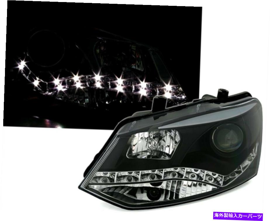 USヘッドライト LED昼間の走行灯DRLで09のVW POLO 6Rのためのブラックのヘッドライト Headlights in black for VW POLO 6R from 09 with LED daytime running lights DRL【並行輸入品】｜Us Custom Parts Shop USDM