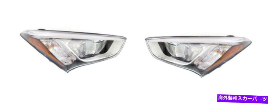 USヘッドライト 13-15 Hyundai Santa Fe HY 2503169C、HY 2502169CのためのCAPA左右のヘッドライト CAPA Left & Right Headlights for 13-15 Hyundai Santa Fe HY2503169C, HY2502169C【並行輸入品】 96,157円