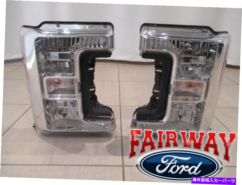 USヘッドライト 17スルー18スーパーデューティF250 F350 OEMフォードハロゲンヘッドランプライトLH＆RHペア 17 thru 18 Super Duty F250 F350 OEM Ford Halogen Head Lamps Lights LH & RH Pair【並行輸入品】