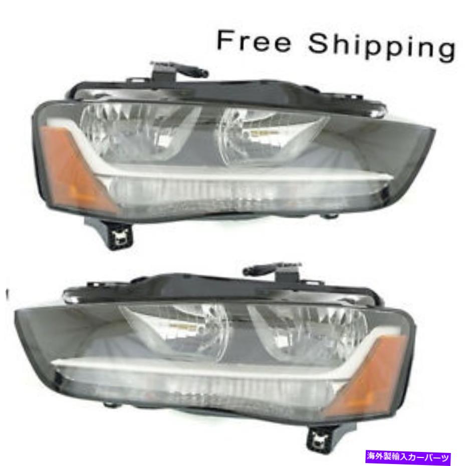 USヘッドライト ハロゲンヘッドランプアセンブリ2ペアLH&RHサイドフィットアウディA4 A4 Quattro S4 Halogen Head Lamp Assembly Set of 2 Pair LH & RH Side Fits Audi A4 A4 Quattro S4【並行輸入品】