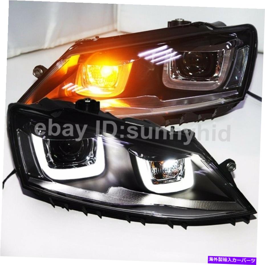 USヘッドライト New Jetta MK6 LED UスタイルAngel Eyes Lamps Headlights 2011~2014年Sy For New Jetta MK6 LED U Style Angel Eyes Lamps Headlights 2011 to 2014 year SY【並行輸入品】 87,415円