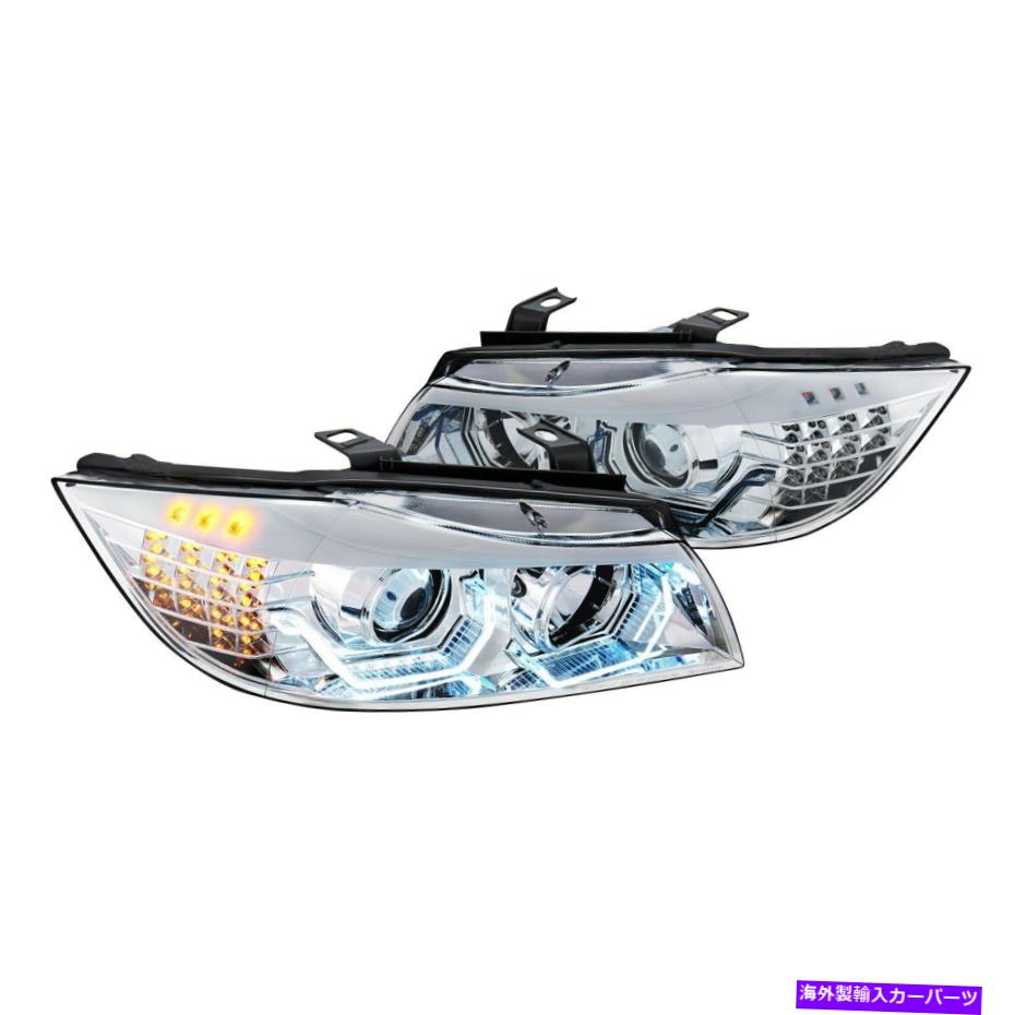 USヘッドライト BMW M3 06-08 Lumen Chrome DRLバープロジェクターヘッドライトW LEDターン信号 For BMW M3 06-08 Lumen Chrome DRL Bar Projector Headlights w LED Turn Signal【並行輸入品】|Us Custom Parts Shop USDM