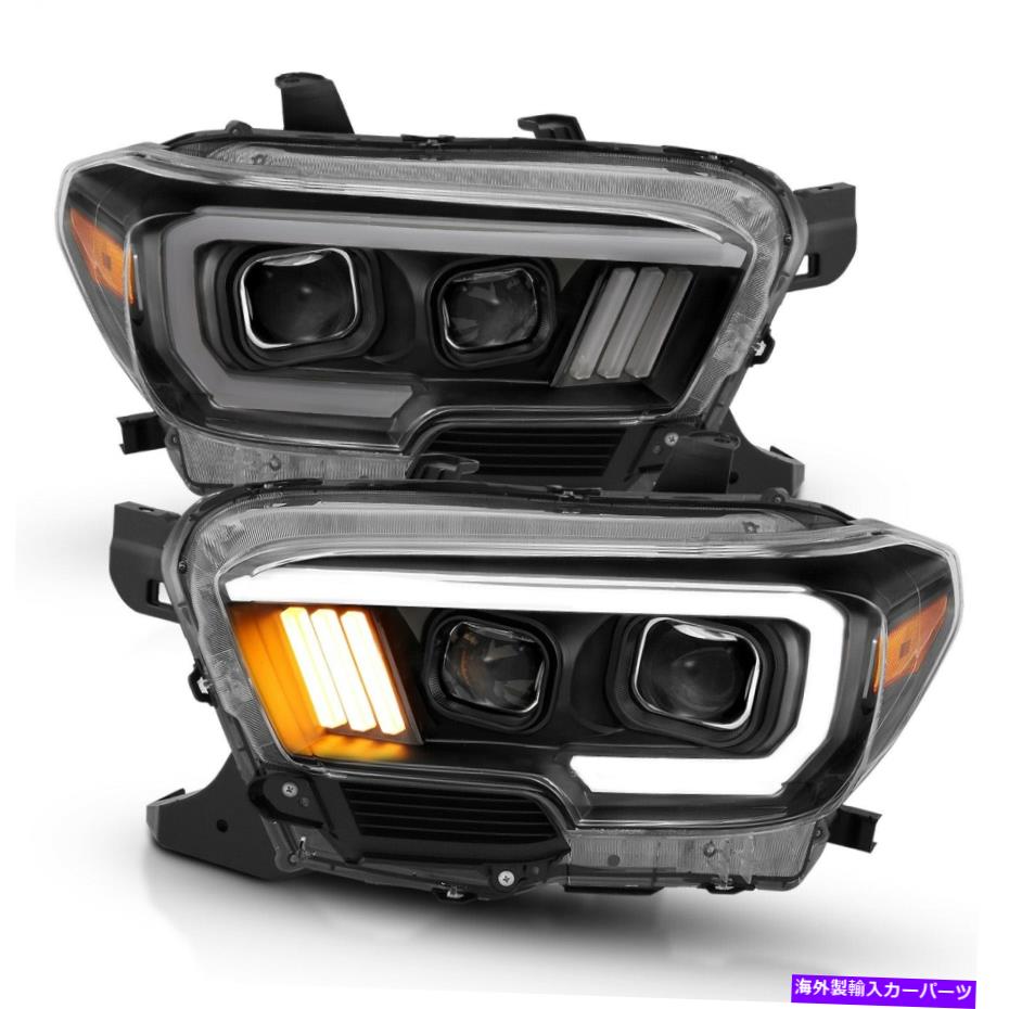 USヘッドライト フィット16-19タコマ：プロジェクターヘッドライトセットアナゾUSA 111379 Fits 16-19 Tacoma: Projector Headlight Set Anzo USA 111379【並行輸入品】