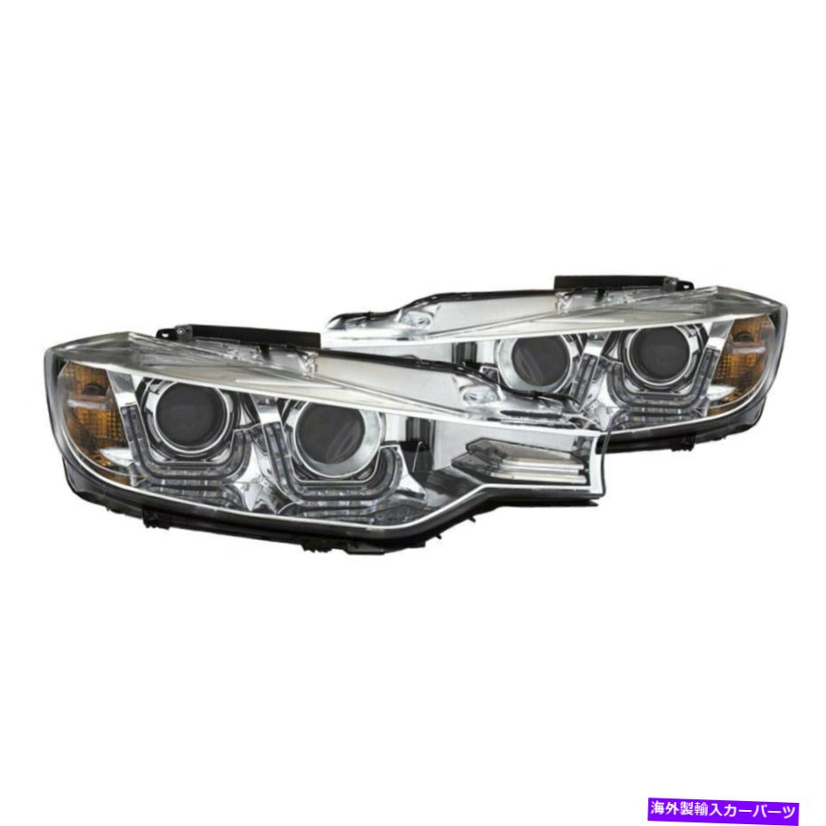 USヘッドライト BMW 328D XDrive 2014 Anzo 121507 Chrome LED U-BARプロジェクターヘッドライト For BMW 328d xDrive 2014 Anzo 121507 Chrome LED U-Bar Projector Headlights【並行輸入品】
