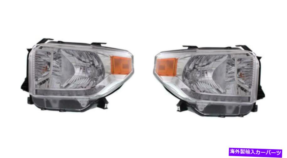 USヘッドライト 14-15 TOYOTA TUNDRA TO2502220、TO2503220 Driver & Passenger Side Headlights for 14-15 Toyota Tundra TO2502220, TO2503220【並行輸入品】