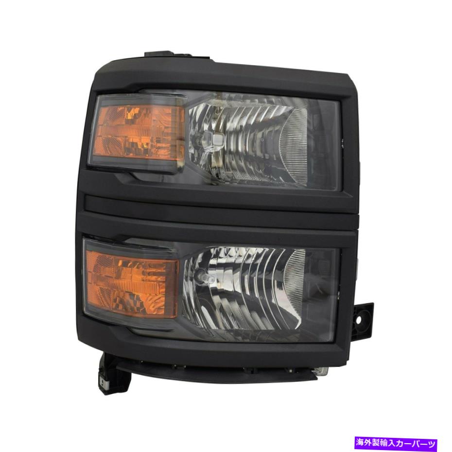 USヘッドライト Chevy Silverado 1500 15のために助手席側交換ヘッドライトを交換する For Chevy Silverado 1500 15 Replace Passenger Side Replacement Headlight【並行輸入品】