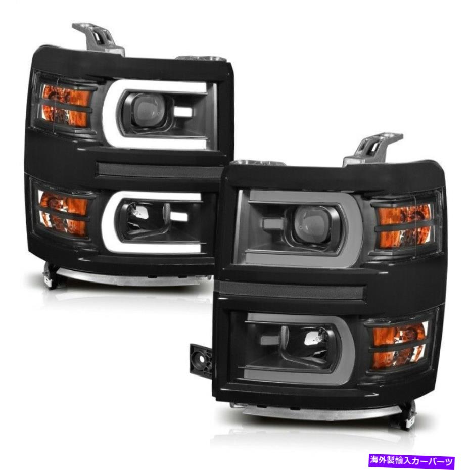USヘッドライト Anzo 111412シボレーSilverado 1500 2014-2015プロジェクターのヘッドライト Anzo 111412 Chevrolet Silverado 1500 2014-2015 Projector Headlights【並行輸入品】