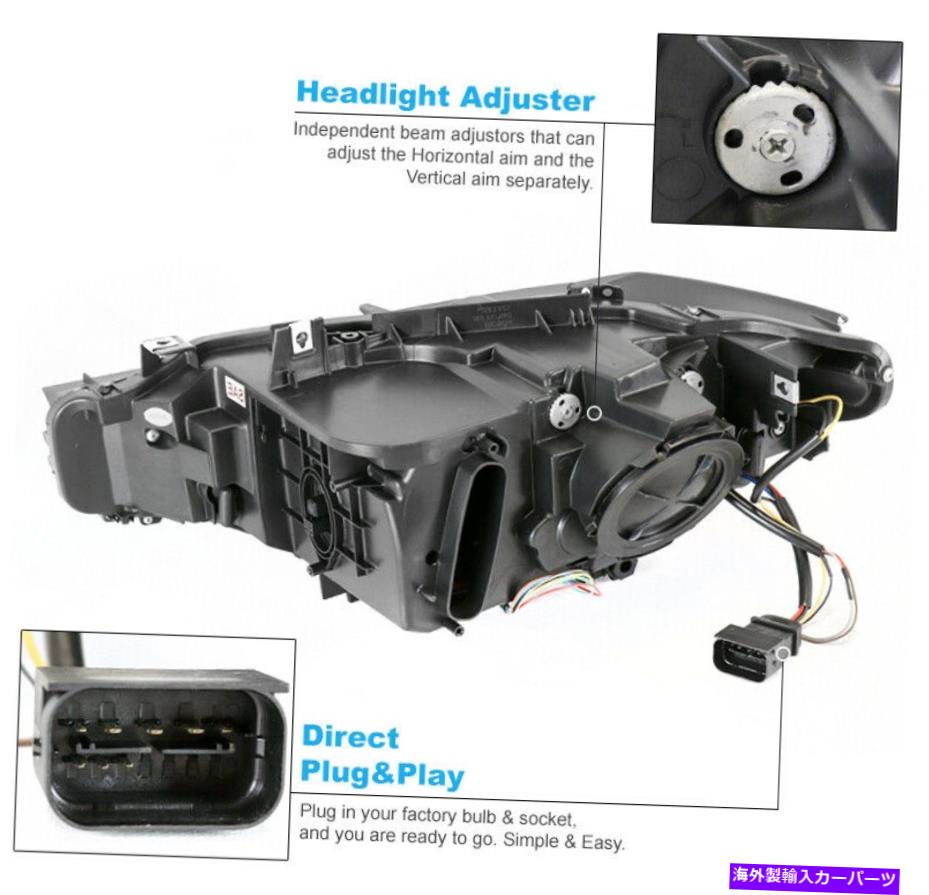 USヘッドライト 12-15 BMW F30 3シリーズ4DR [HID + AFS] LEDプロジェクターヘッドライトヘッドランプクロム For 12-15 BMW F30 3-Series 4dr [HID+AFS] LED Projector Headlight Headlamp Chrome【並行輸入品】