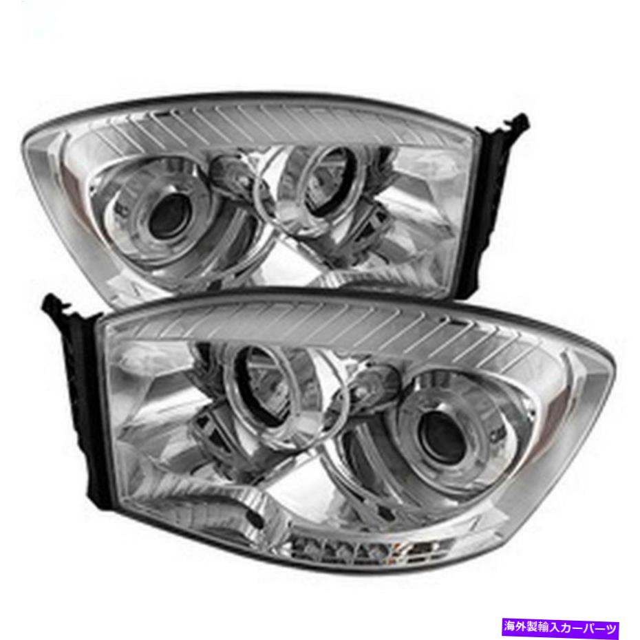 USヘッドライト スパイダーオート5010018プロジェクターヘッドライト - LED Halo - LED - Chrome - High H1 - L Spyder Auto 5010018 Projector Headlights - LED Halo - LED - Chrome - High H1 - L【並行輸入品】