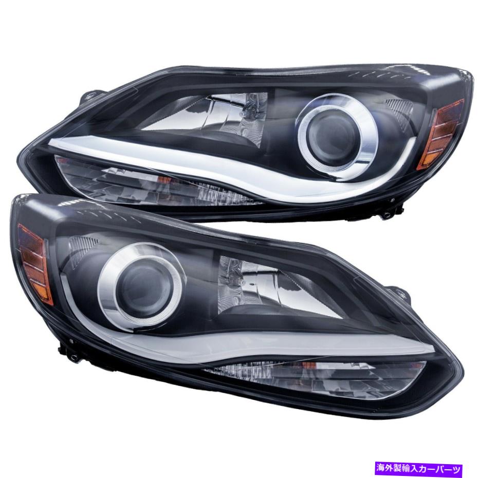 USヘッドライト ANZO USA 121490プロジェクターヘッドライトセット12~15フォーカス Anzo USA 121490 Projector Headlight Set Fits 12-15 Focus【並行輸入品】