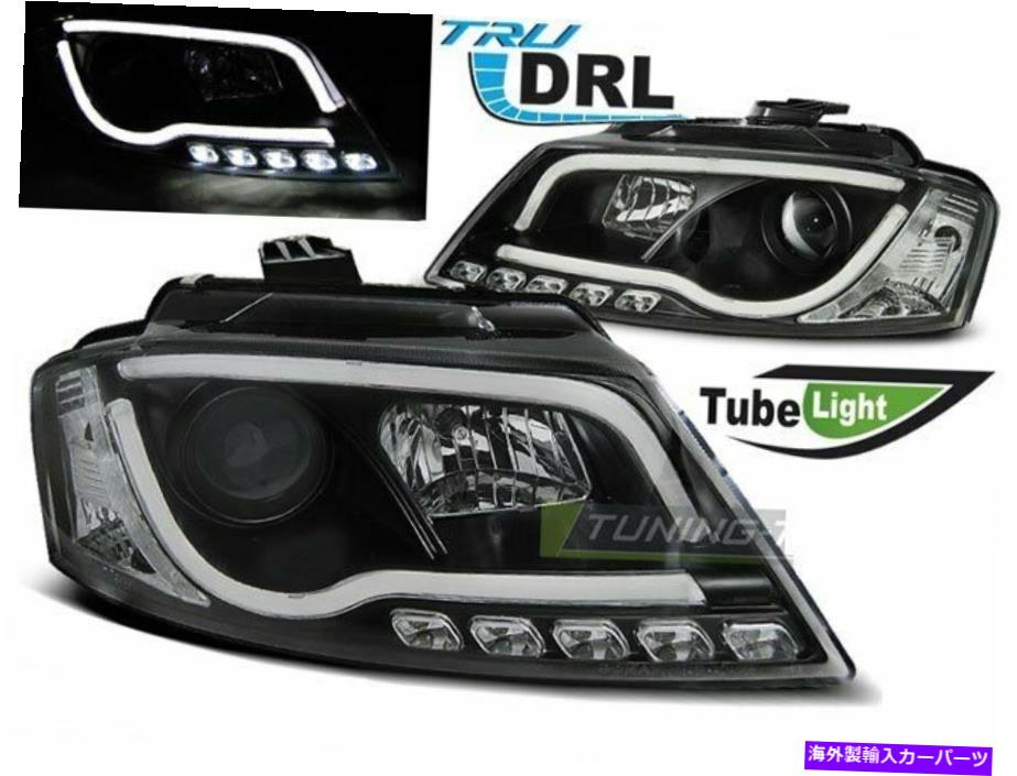USヘッドライト Headlights LED DRL内のLTIライトチューブアウディA3 8P FL 08-12ブラックFreeship US L Headlights LED DRL Inside LTI Light Tube AUDI A3 8P FL 08-12 Black FreeShip US L【並行輸入品】｜Us Custom Parts Shop USDM