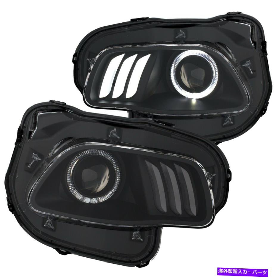 USヘッドライト Anzo USA 111353プロジェクターヘッドライトセットフィット14-18チェロキーチェロキー（KL） Anzo USA 111353 Projector Headlight Set Fits 14-18 Cherokee Cherokee (KL)【並行輸入品】