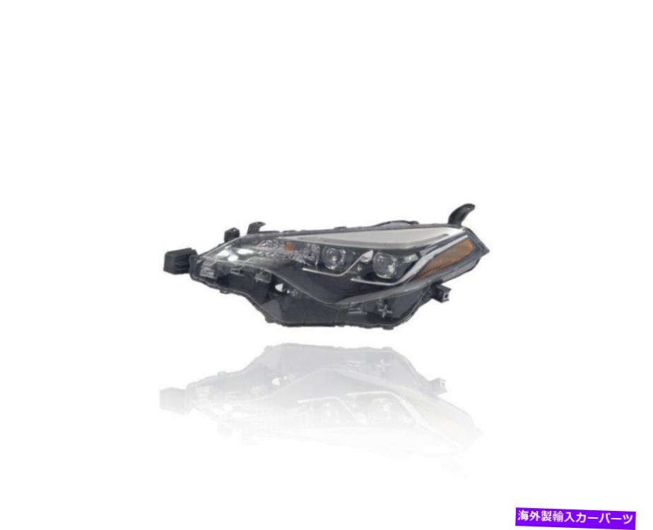 USヘッドライト 17-19トヨタカローラW / LEDアクセント左カーバ8115002M90 Headlight DEPO For 17-19 Toyota Corolla W/LED Accent Left CAPA 8115002M90【並行輸入品】